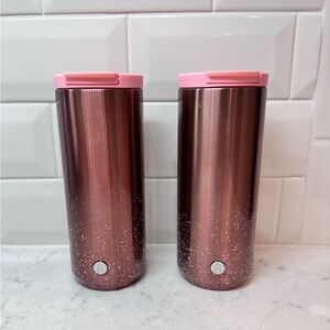 Starbucks Rose Gold 2019 Stainless Steel Travel Mugs—set of two